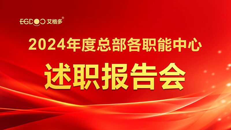 凝智聚能，共啟新程——艾格多集團召開2024年度總部各職能中心述職報告會